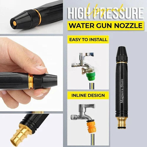 High Pressure Metal Water Nozel For And Bike Car Wash Garden Watering Tool Black High Pressure Nozzle